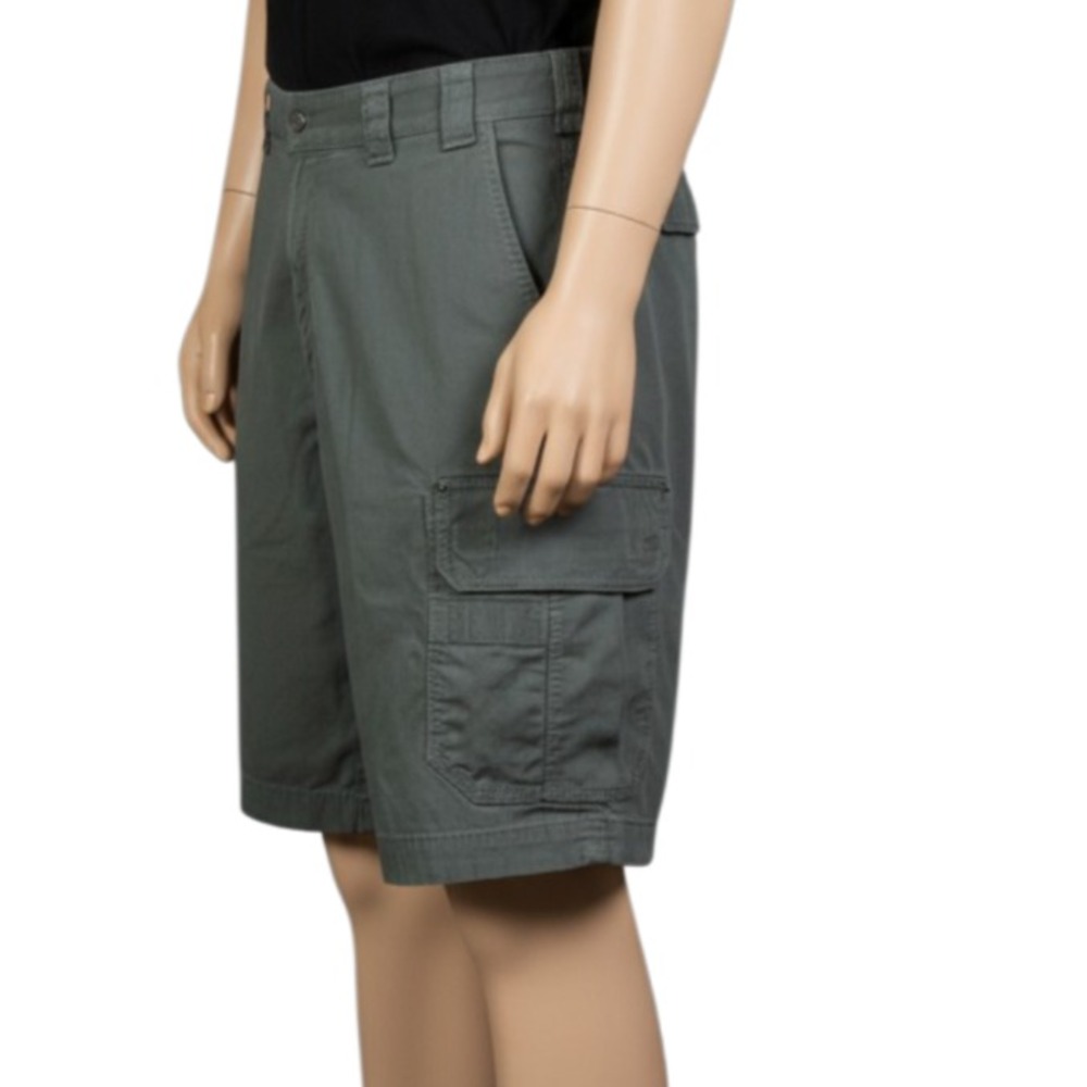 Duluth Trading Co Coolmax Fire Hose Cargo Shorts Mens 42 Relaxed Fit Gray Work